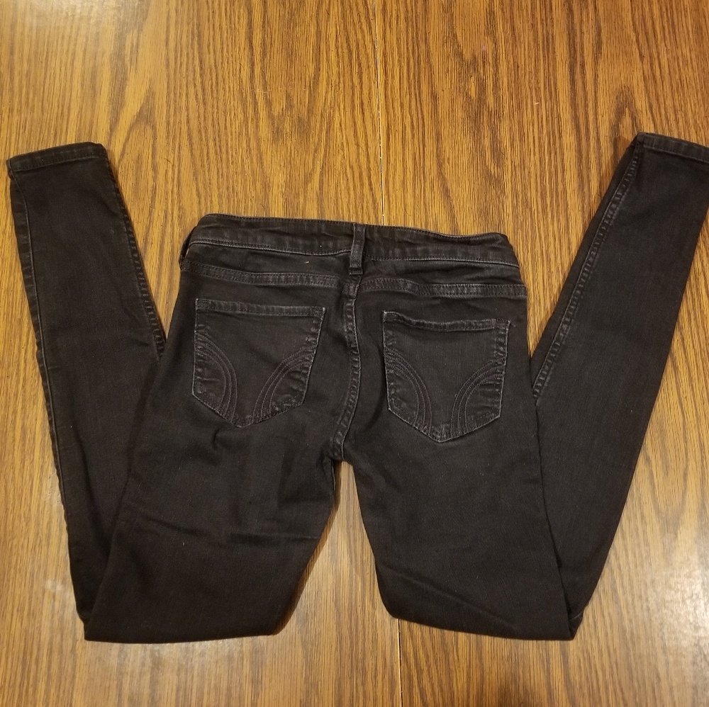 Hollister Jr Black Jeans Super Skinny Size 3S